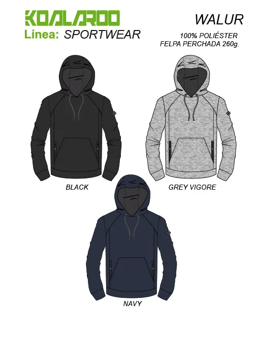Sudadera con capucha Walur hombre, Koalaroo - Imagen 3