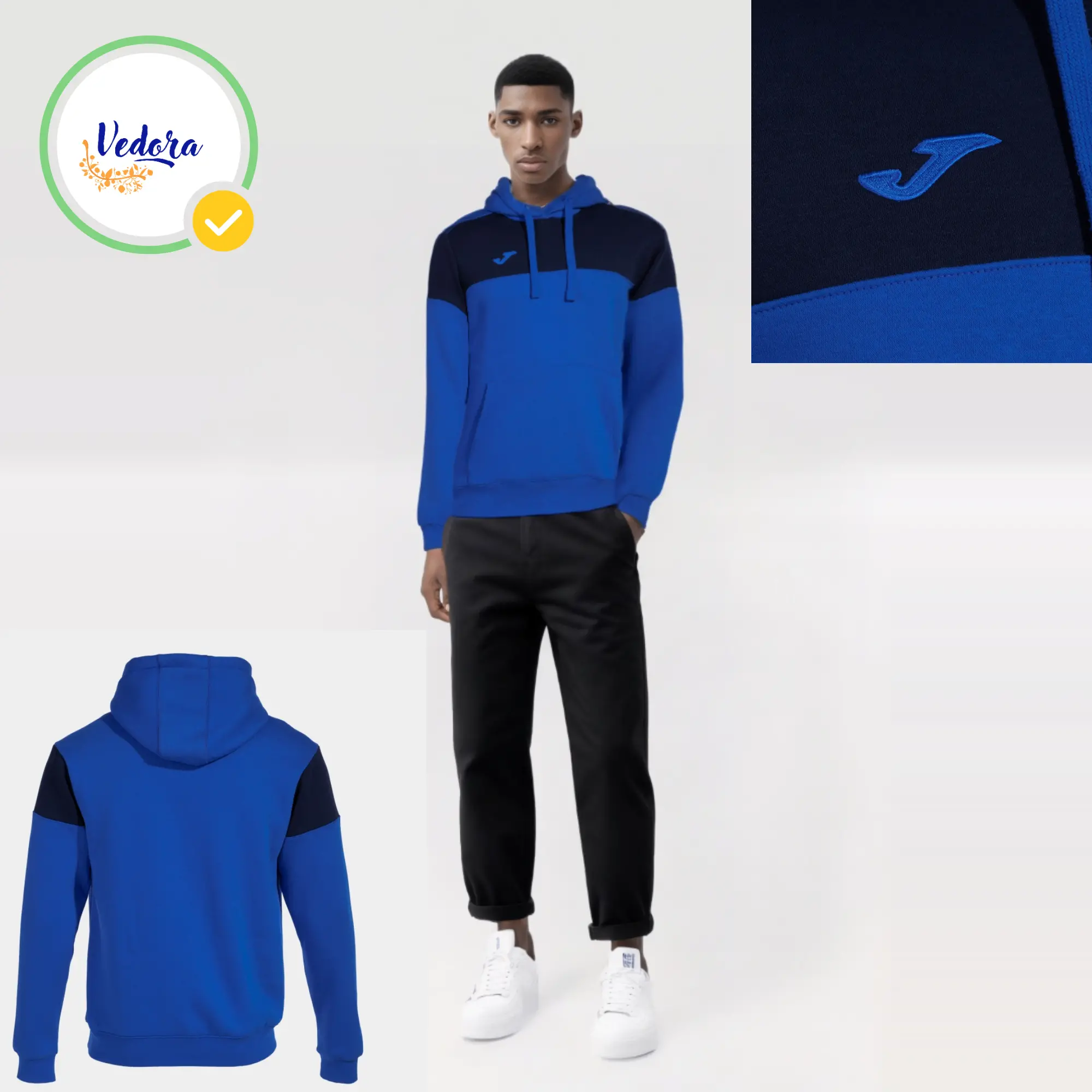 Sudadera con capucha Crew V hombre, Joma - Imagen 2