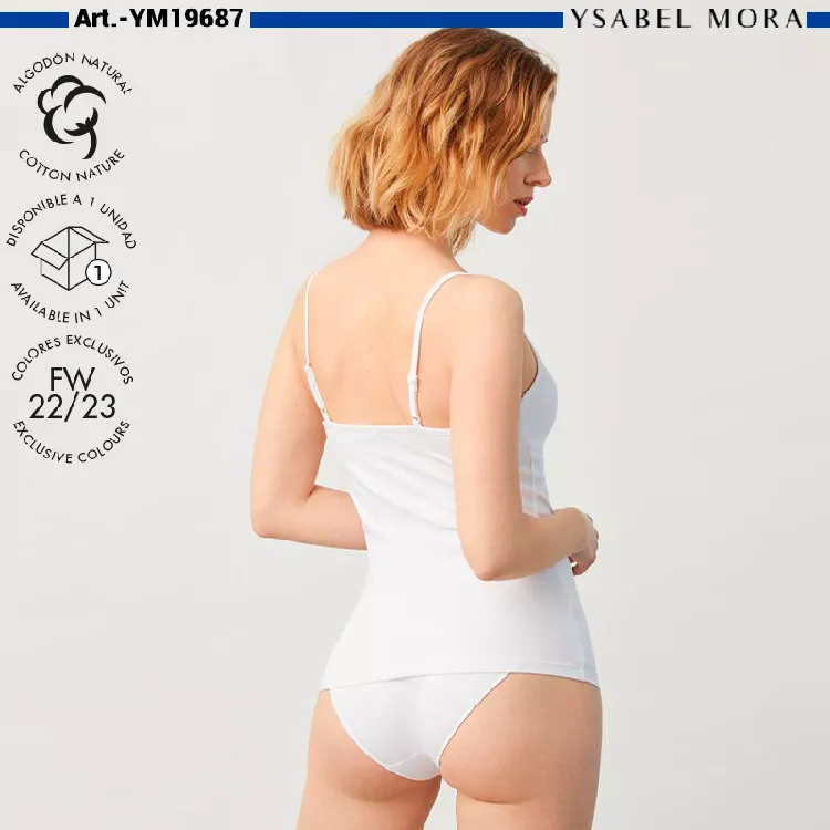 Camiseta interior tirantes 19687 mujer, Ysabel Mora - Imagen 3