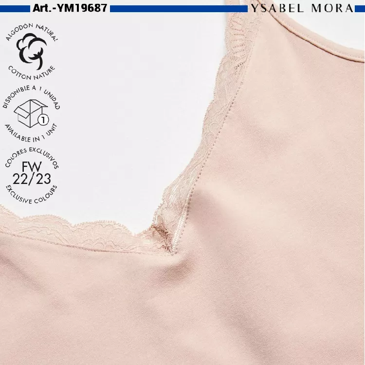 Camiseta interior tirantes 19687 mujer, Ysabel Mora - Imagen 4