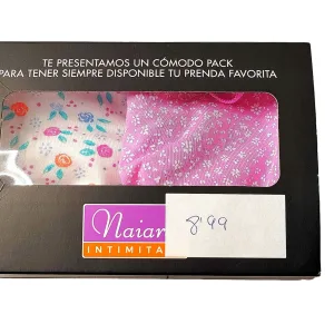 Pack 2 bragas bikini algodón 680 mujer, Naiara