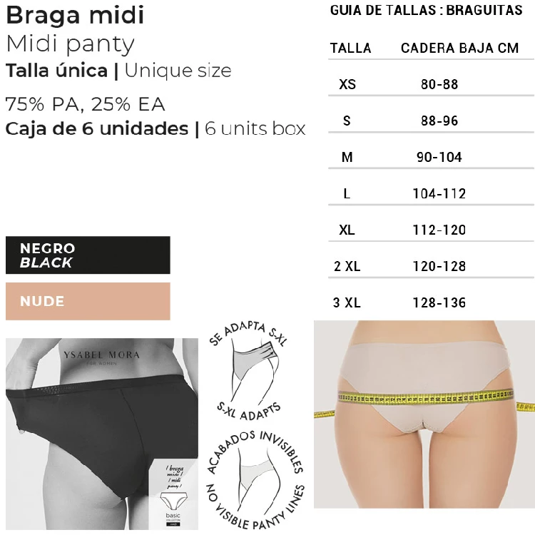 Braga midi adapt 19696 mujer, Ysabel Mora - Imagen 4